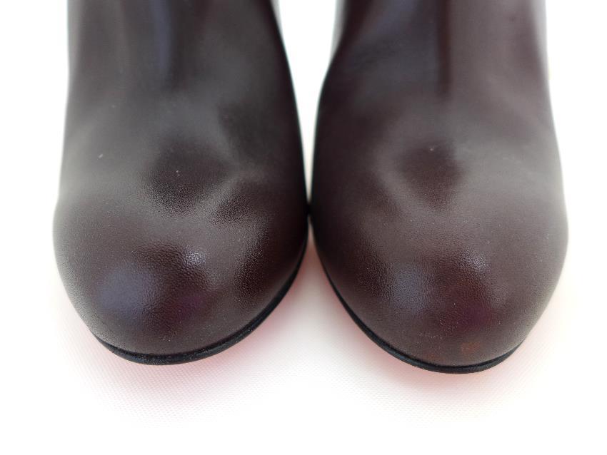 Christian Louboutin Brown Lastoto Leather Ankle Boots