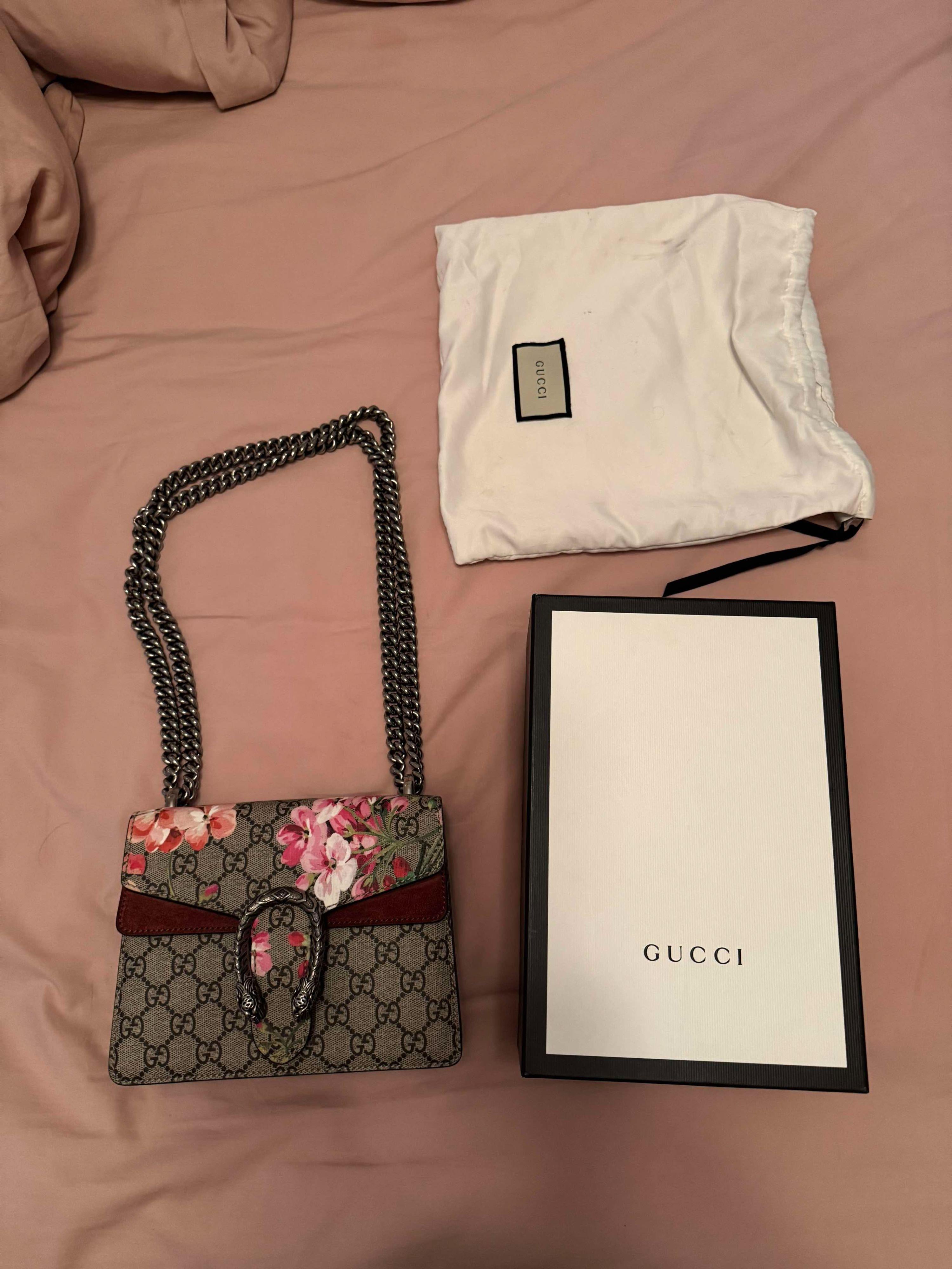 Gucci Mini GG Supreme Blooms Dionysus crossbody bag