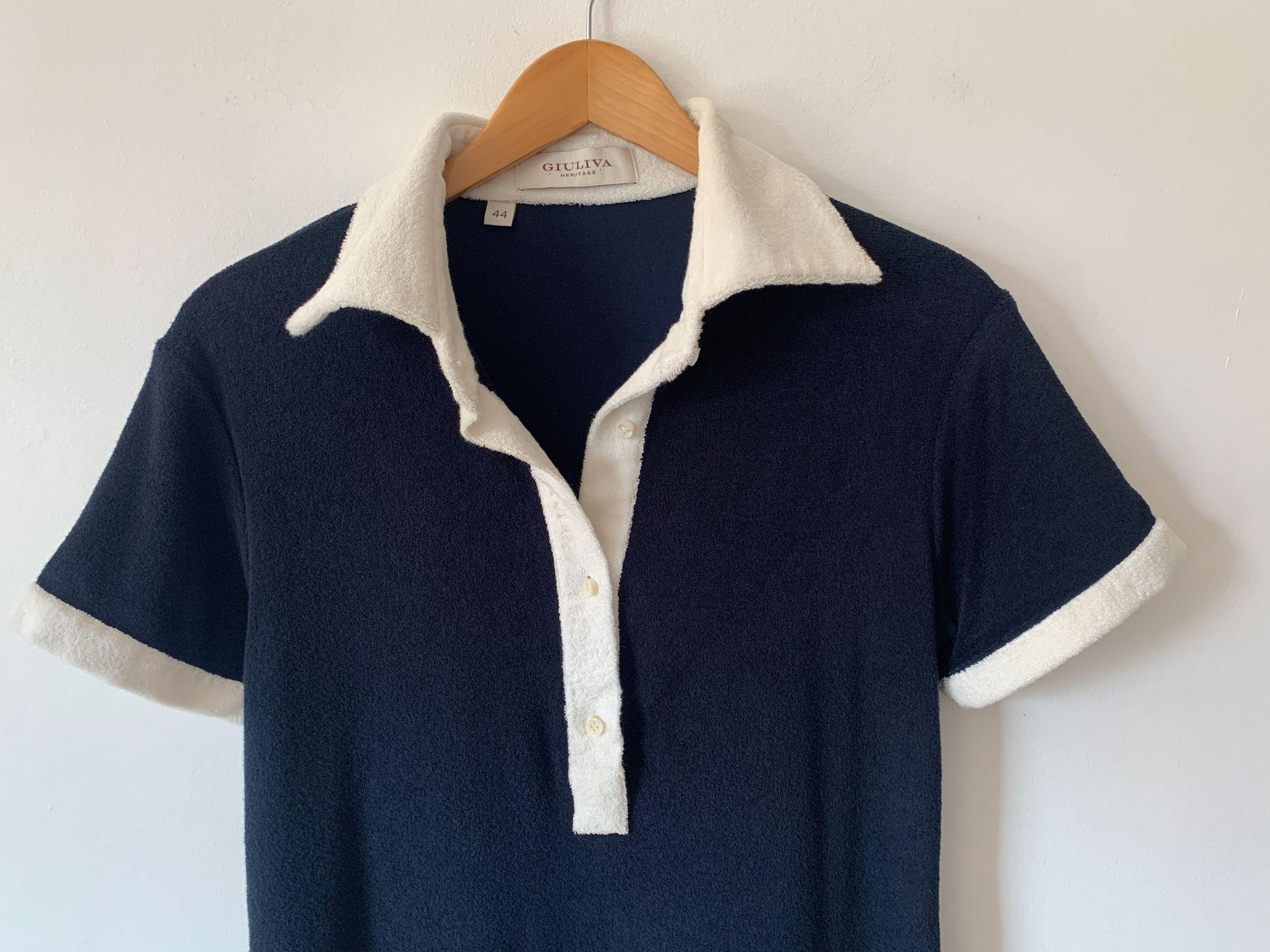 Giuliva Heritage Navy Towelling Dress