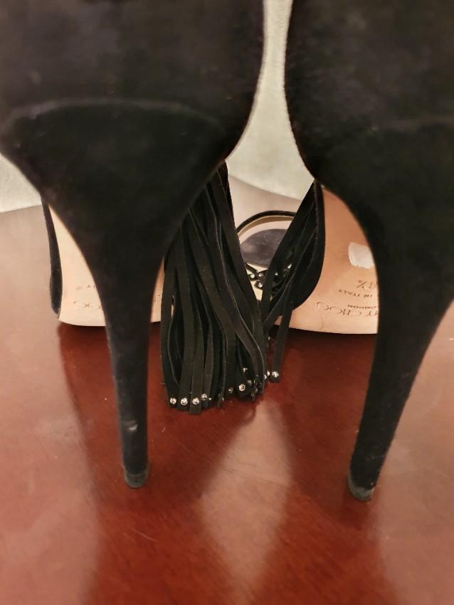 Jimmy Choo Viola crystal-embellished suede sandals