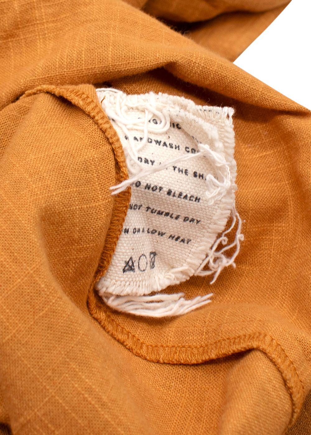 A Perfect Nomad Turmeric Loose Organic Cotton Dress