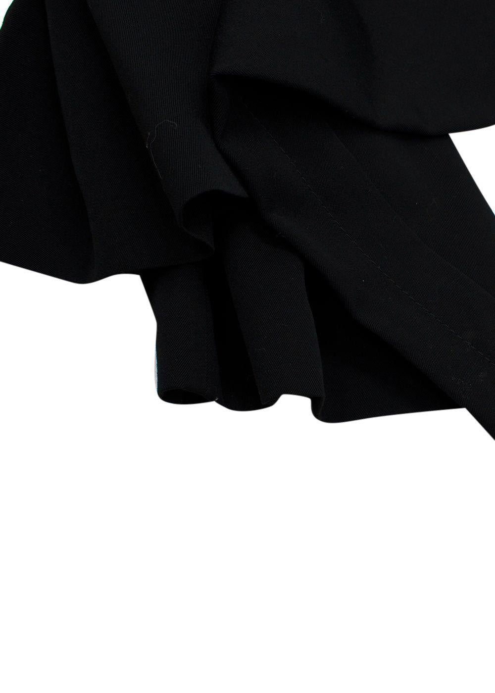FFORME Black Faye High Waisted Wool Trousers