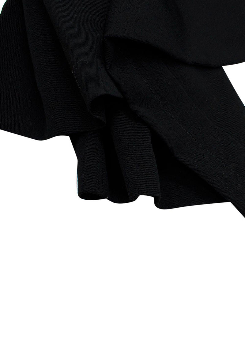 FFORME Black Faye High Waisted Wool Trousers