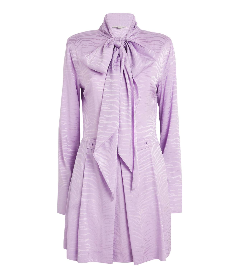 Stella McCartney Silk Tiger Print Mini Dress
