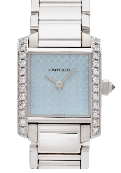 Cartier Tank Française Cadran C Motif White Gold Watch