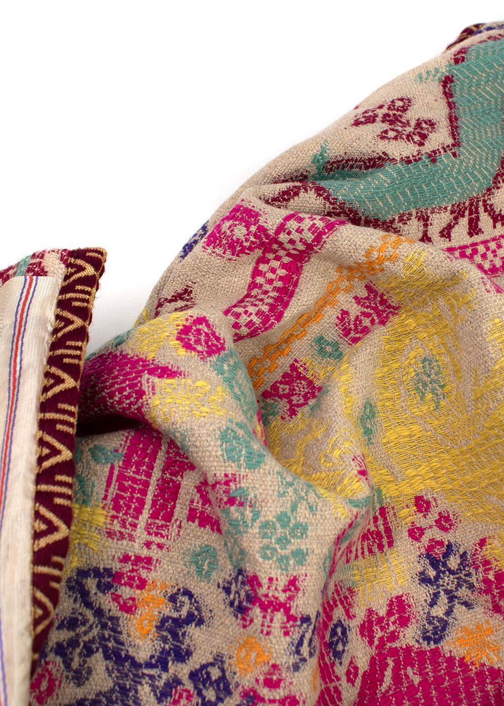 Etro Multicolour Pattern Embroidered Longline Vest