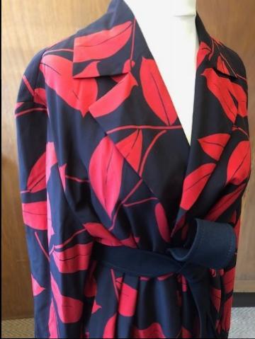 Marni Red & Black Kimono Coat