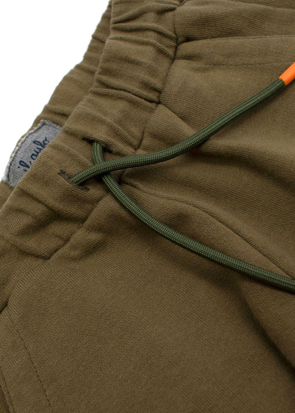 Kid's 4Y Khaki Drawstring Cotton Shorts