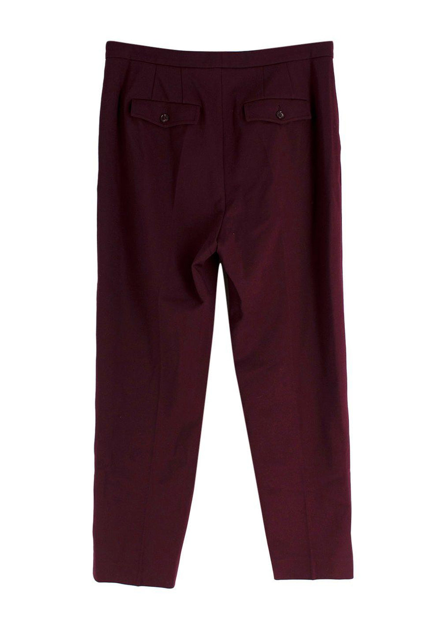 Dorothee Schumacher Burgundy Summer Cruise Trousers