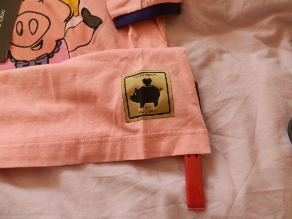 Dolce & Gabbana Pink Pig Ballerina T-shirt