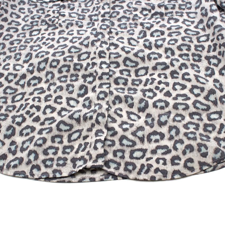 Joie Leopard Print Blouse