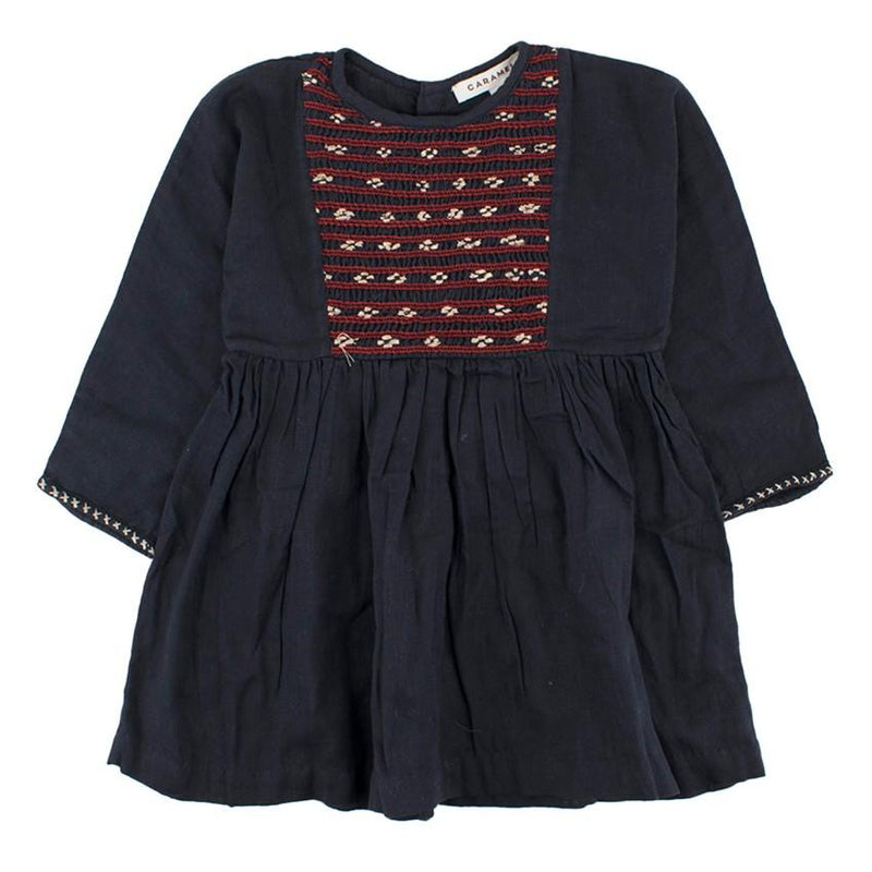 Caramel Girls 18M Cotton Navy Dress