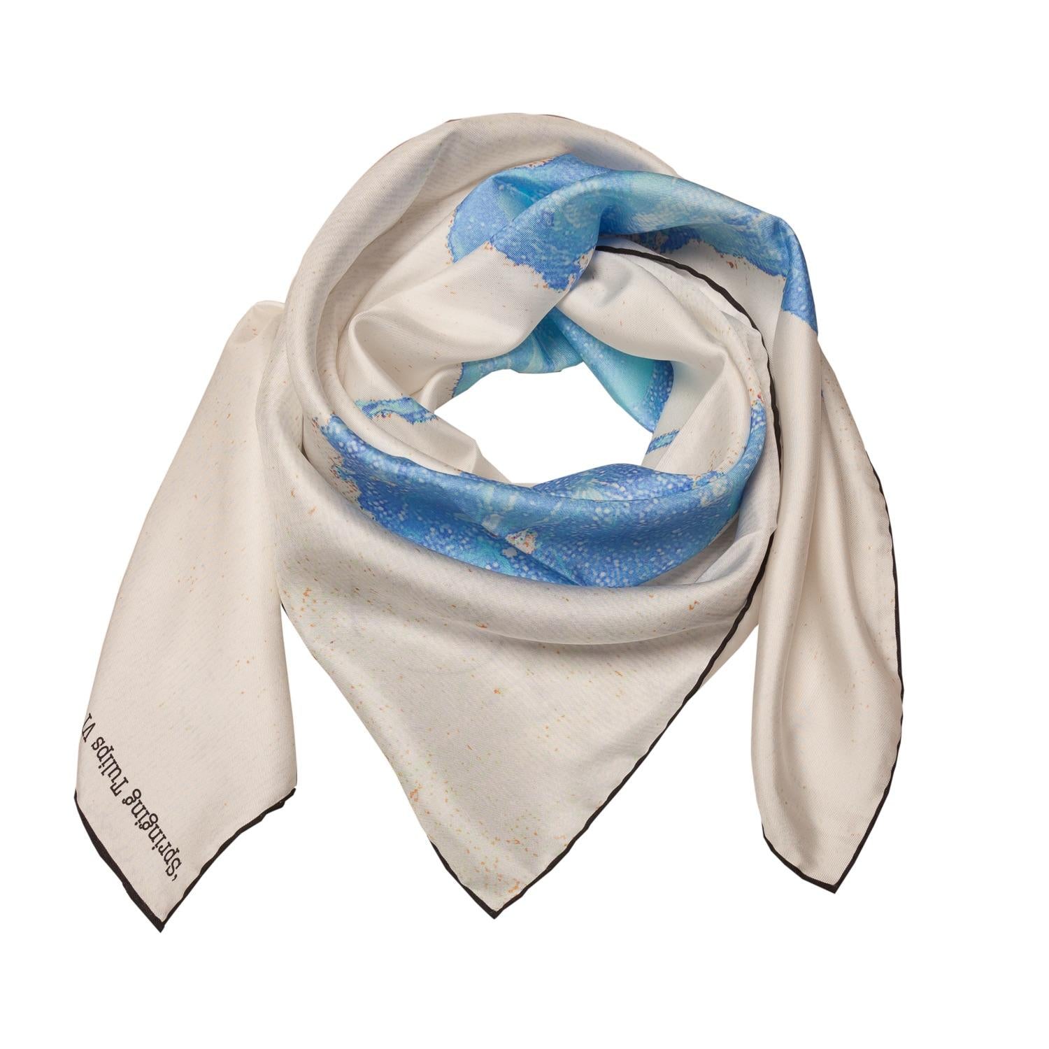 Rosemary Goodenough Springing Tulips VI Silk Scarf
