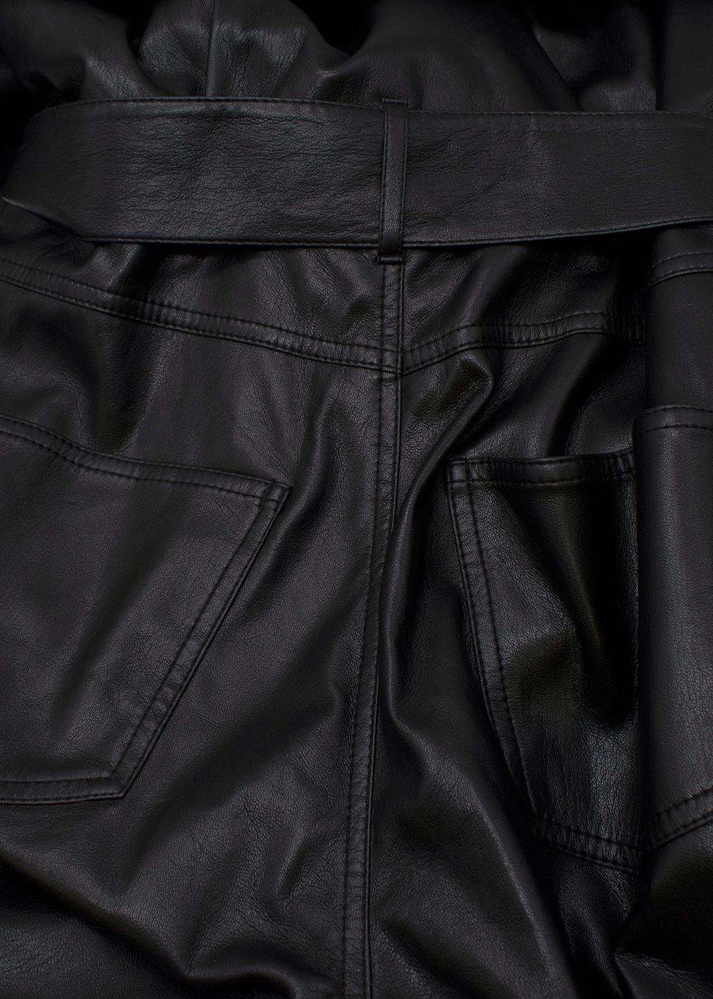 Ashton Black Faux Leather Jumpsuit
