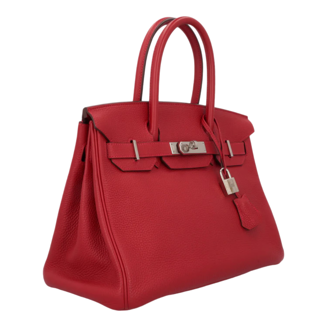 Hermès Birkin 30 cm Togo Rouge Vif Palladium Hardware