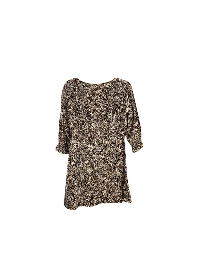 Leopard print cotton Fontaine dress