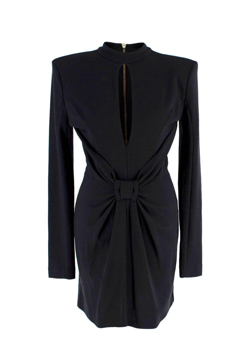 Balmain Black Bow Mini Dress