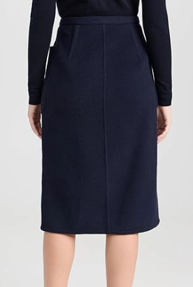 Vince Brushed Recycled Wool-Blend Pencil Skirt