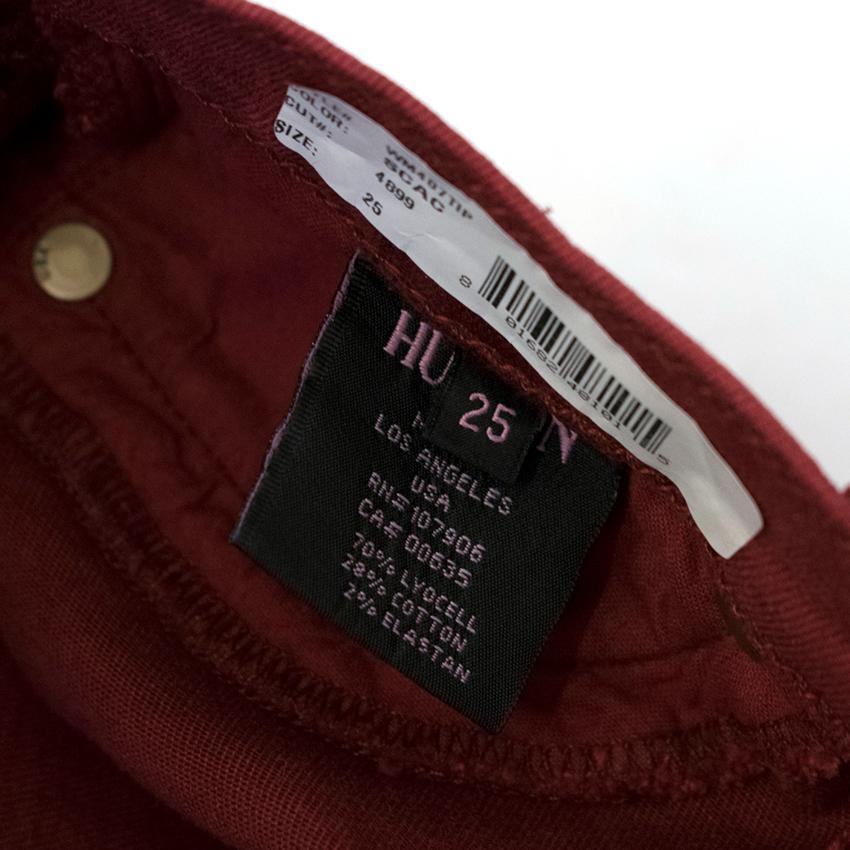 Hudson Red Coated Jeans