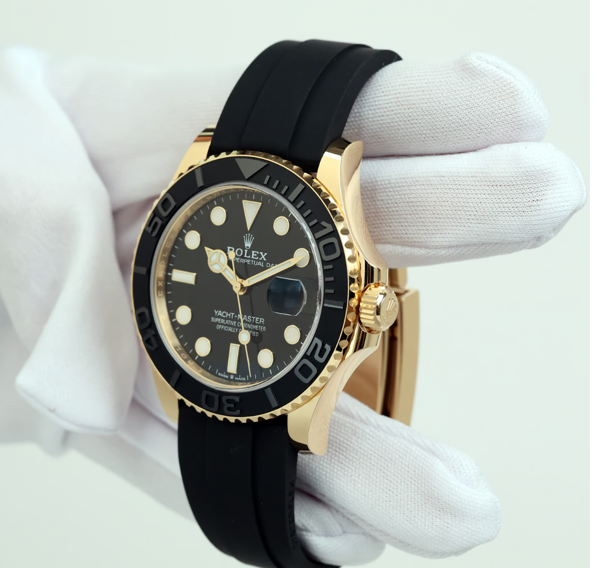Rolex  Black Oyster Perpetual Date Yacht-Master 42mm Watch