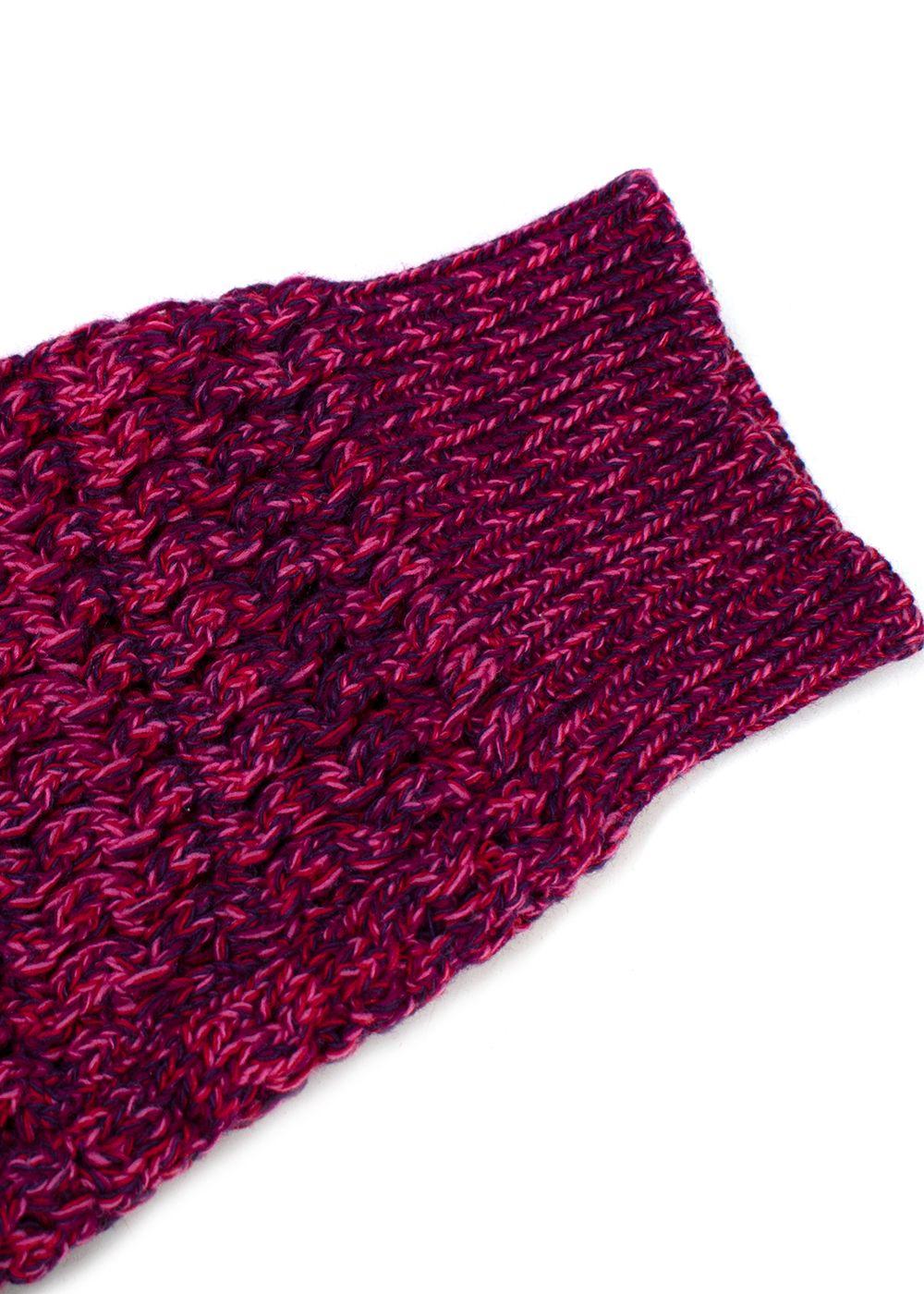 Prada Purple Textured Knit Crewneck Jumper