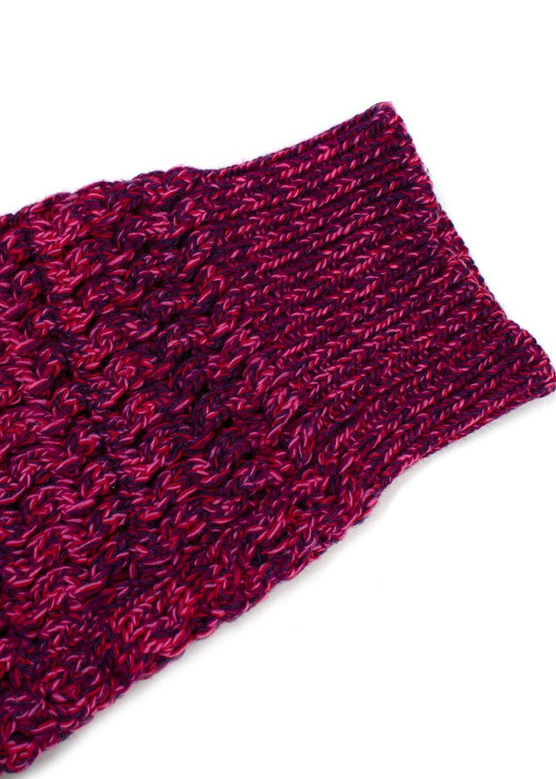 Prada Purple Textured Knit Crewneck Jumper