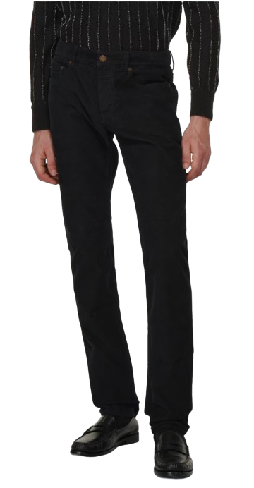 Saint Laurent Black Corduroy Trousers