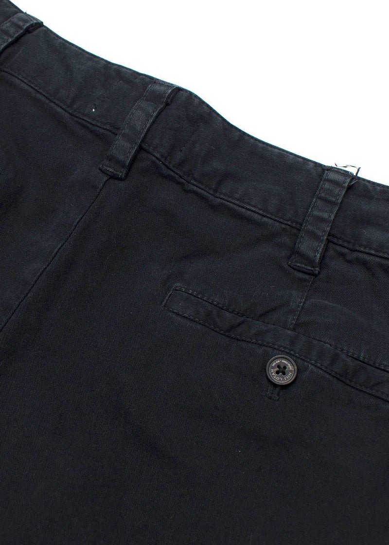 Nili Lotan Carbon Black High Waisted Eliot Boy Pant