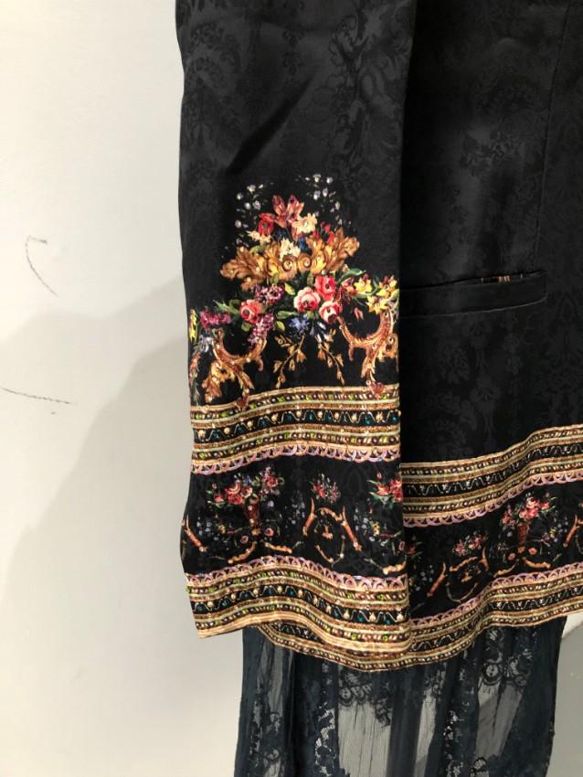 Camilla Lace trimmed Jacquard Jacket