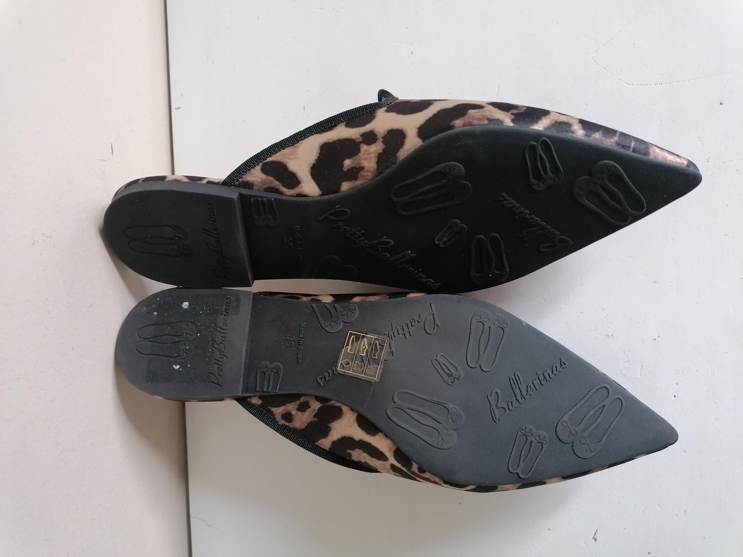 Pretty Ballerinas leopard print ella dancer mules