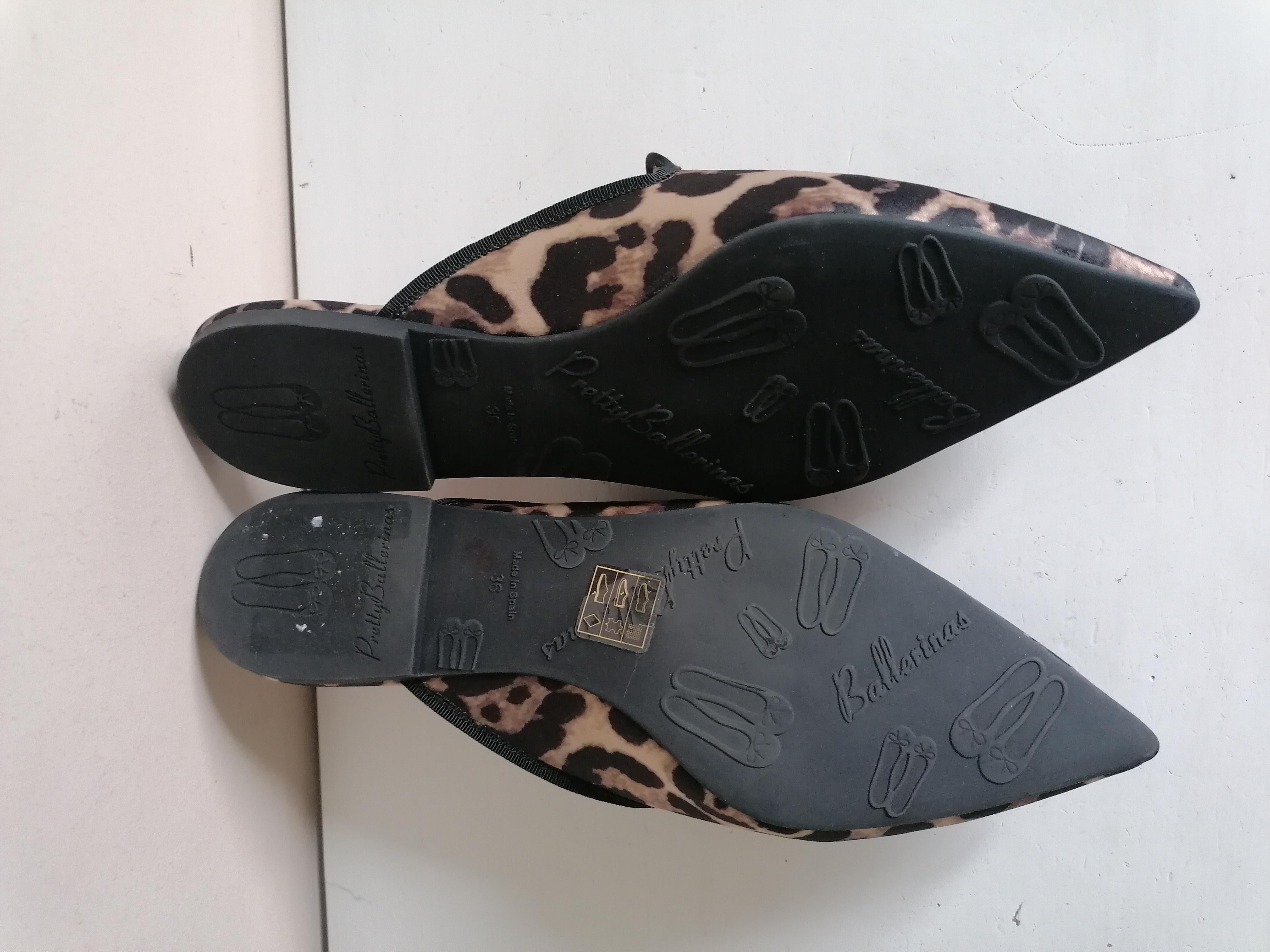 Pretty Ballerinas leopard print ella dancer mules