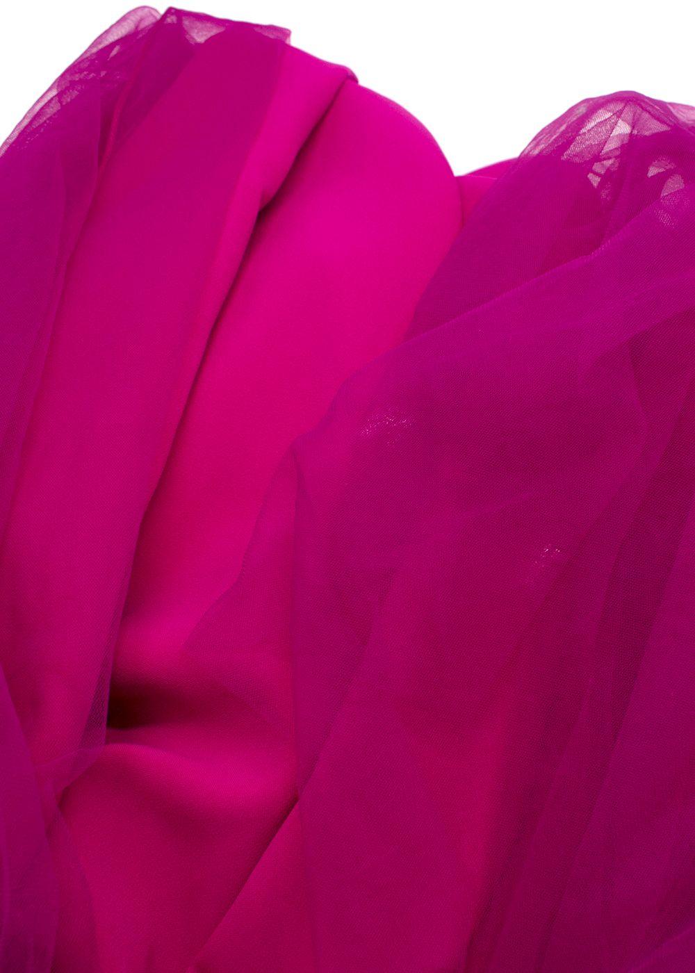 Jenny Packham Hot Pink Limelight Crystal Embellished Gown