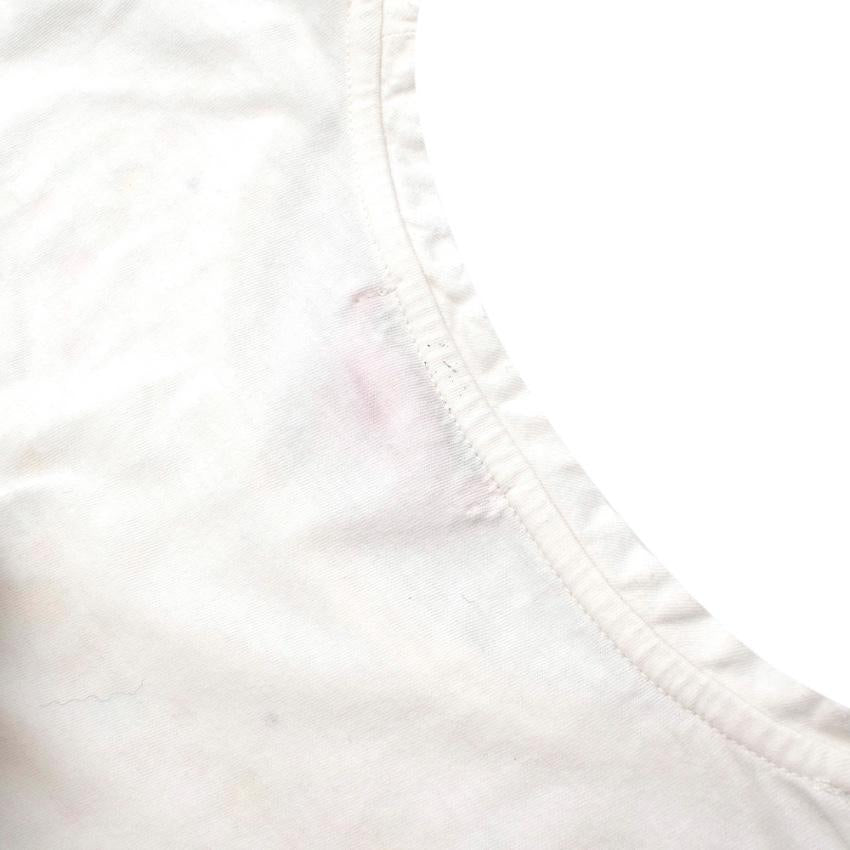 Bonpoint White Cotton Necklace & Strass Print T-shirt