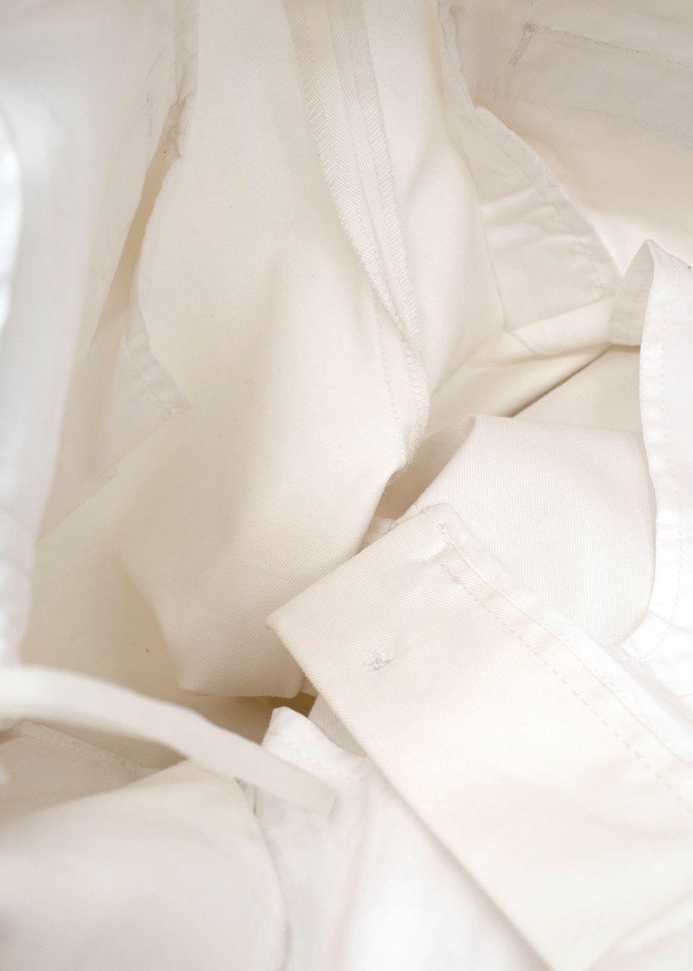 D&G White Cotton Shorts