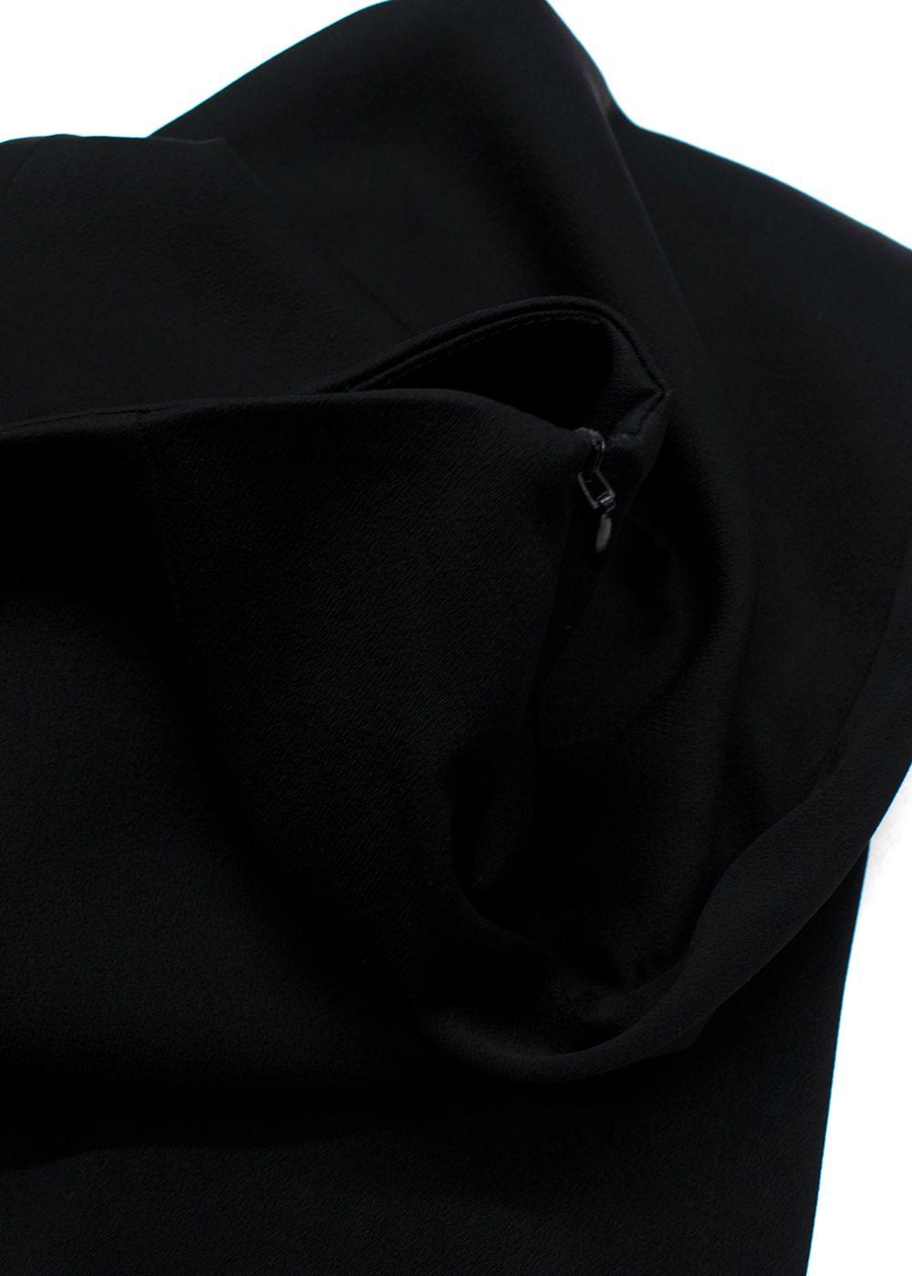 Galvan Black High Waisted Flared Trousers