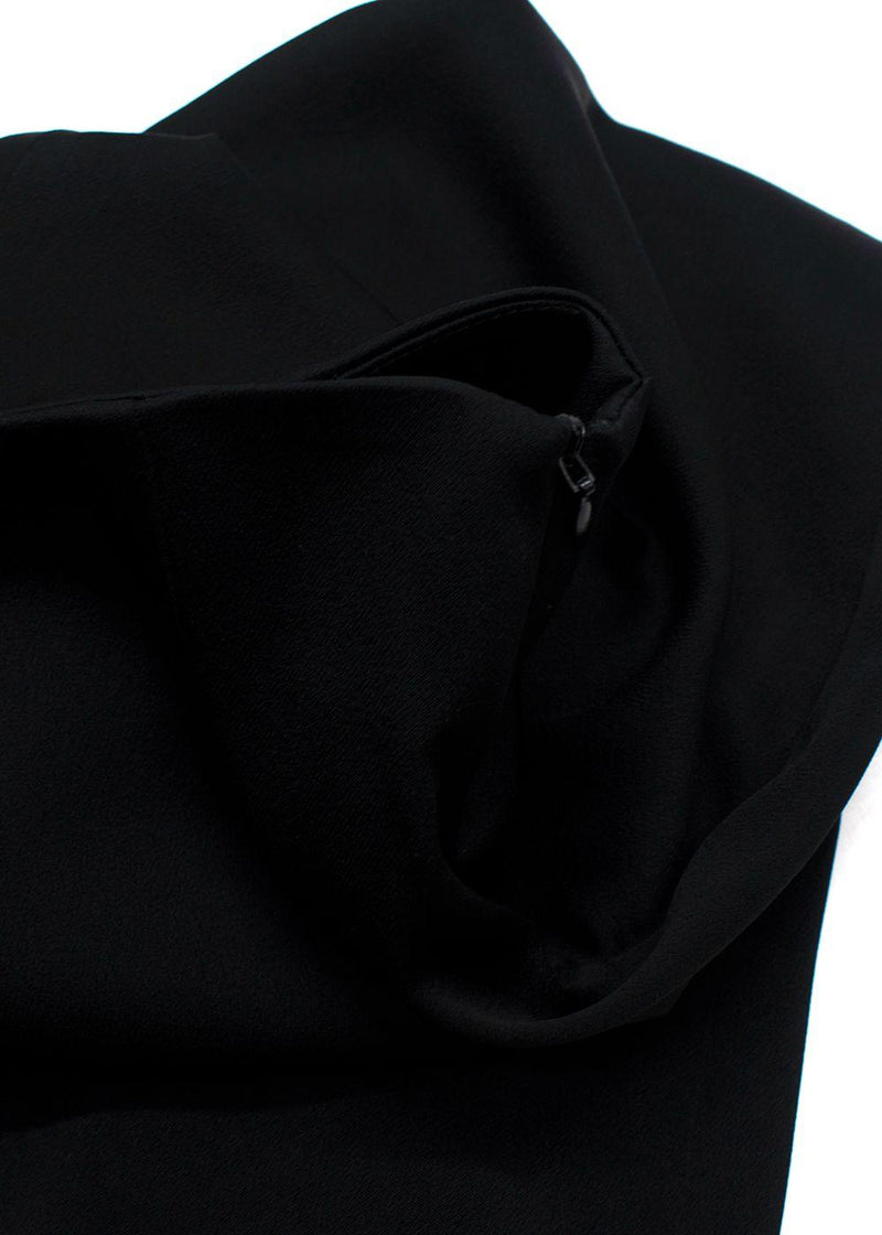 Galvan Black High Waisted Flared Trousers