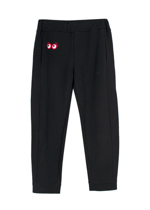 Fendi Black Red Eye Detail Joggers