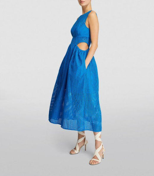Self Portrait Blue 100% cotton Day dresses