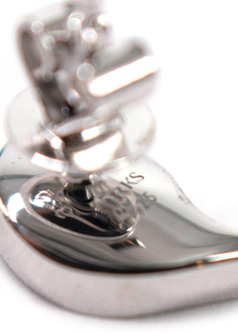 Maison Birks Silver Tear Drop Earrings