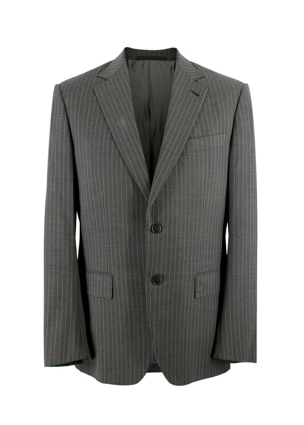 Ermenegildo Zegna Grey PinStripe Single Breasted Blazer and Trouser Suit