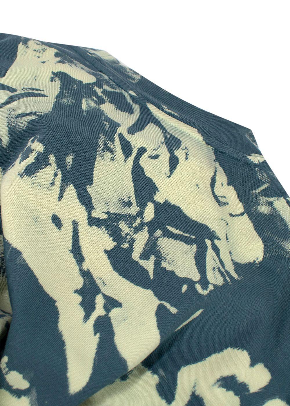 Off-White Tie-Dye Cotton Mockneck Tee