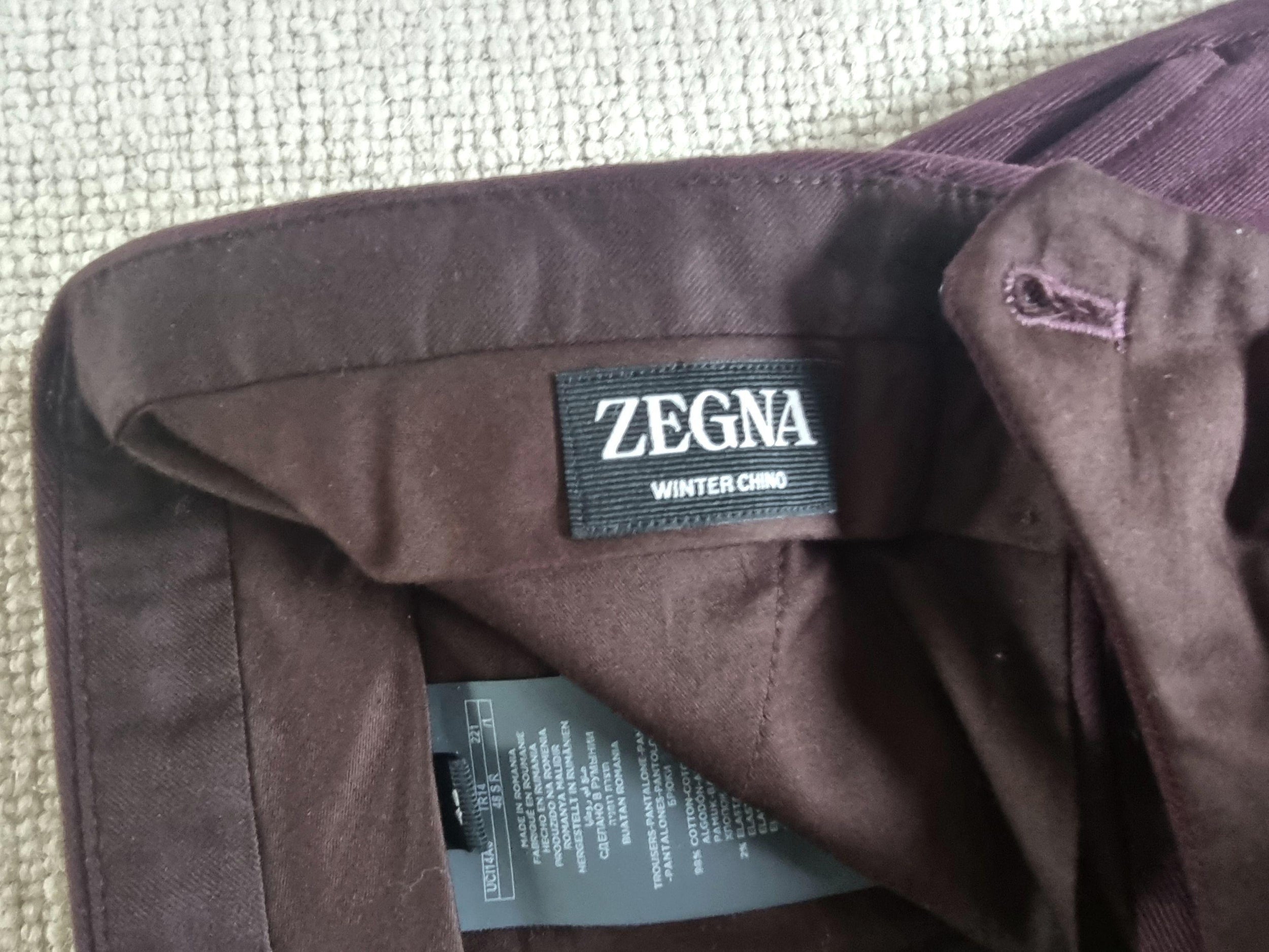 Ermenegildo Zegna Brushed Cotton Chinos