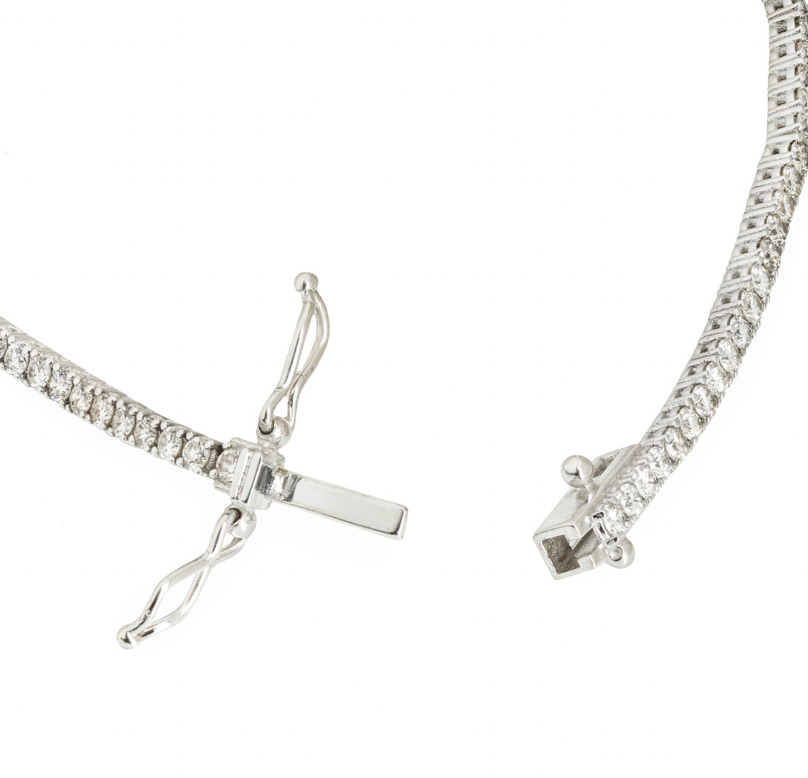 18ct White Gold Diamond Tennis Bracelet