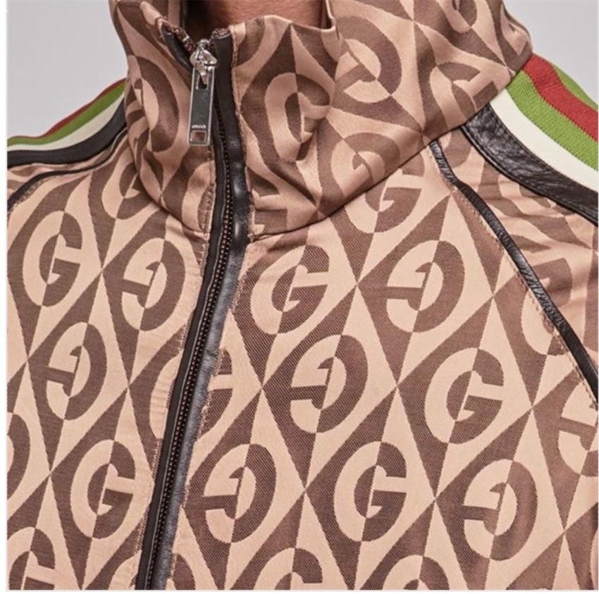 Gucci Diamond Monogram Web Stripe Sleeve Track Top