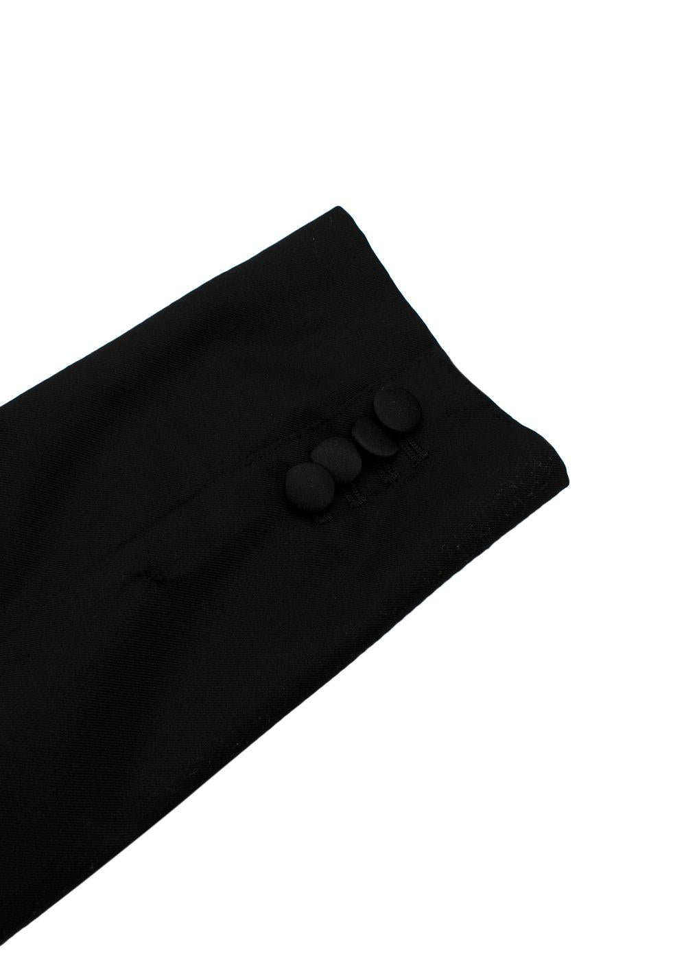 Dolce & Gabbana Kid's Black Single Breasted Wool Silk Blend Blazer