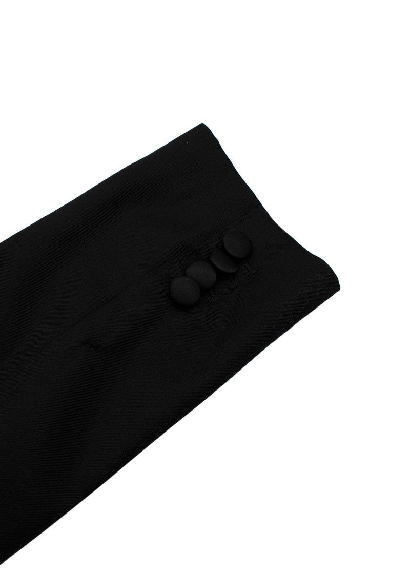 Dolce & Gabbana Kid's Black Single Breasted Wool Silk Blend Blazer