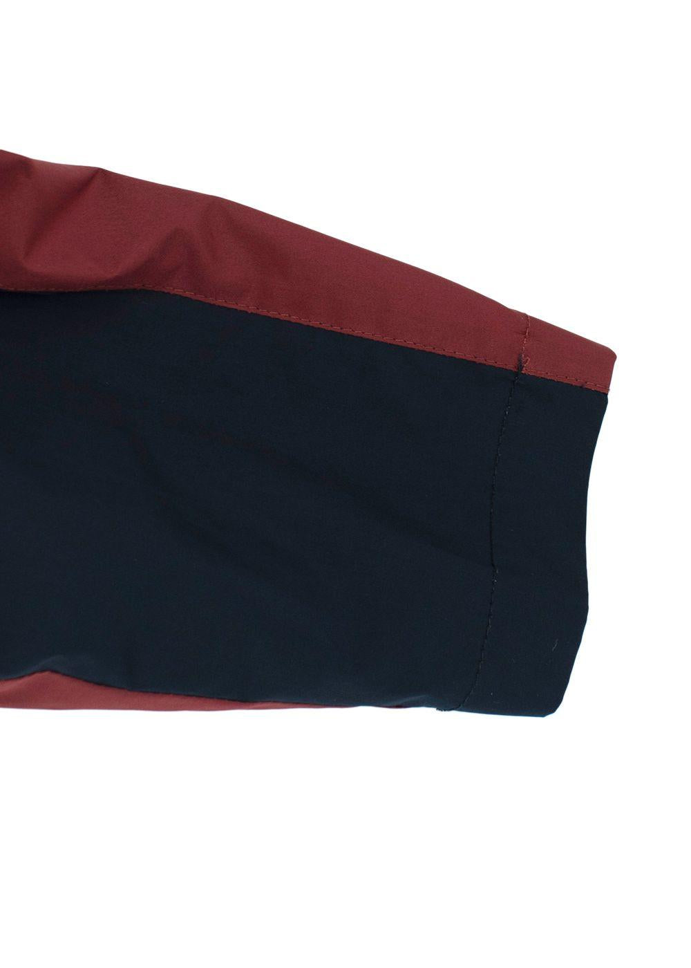 Marni Burgundy Zip Up Windbreaker Jacket