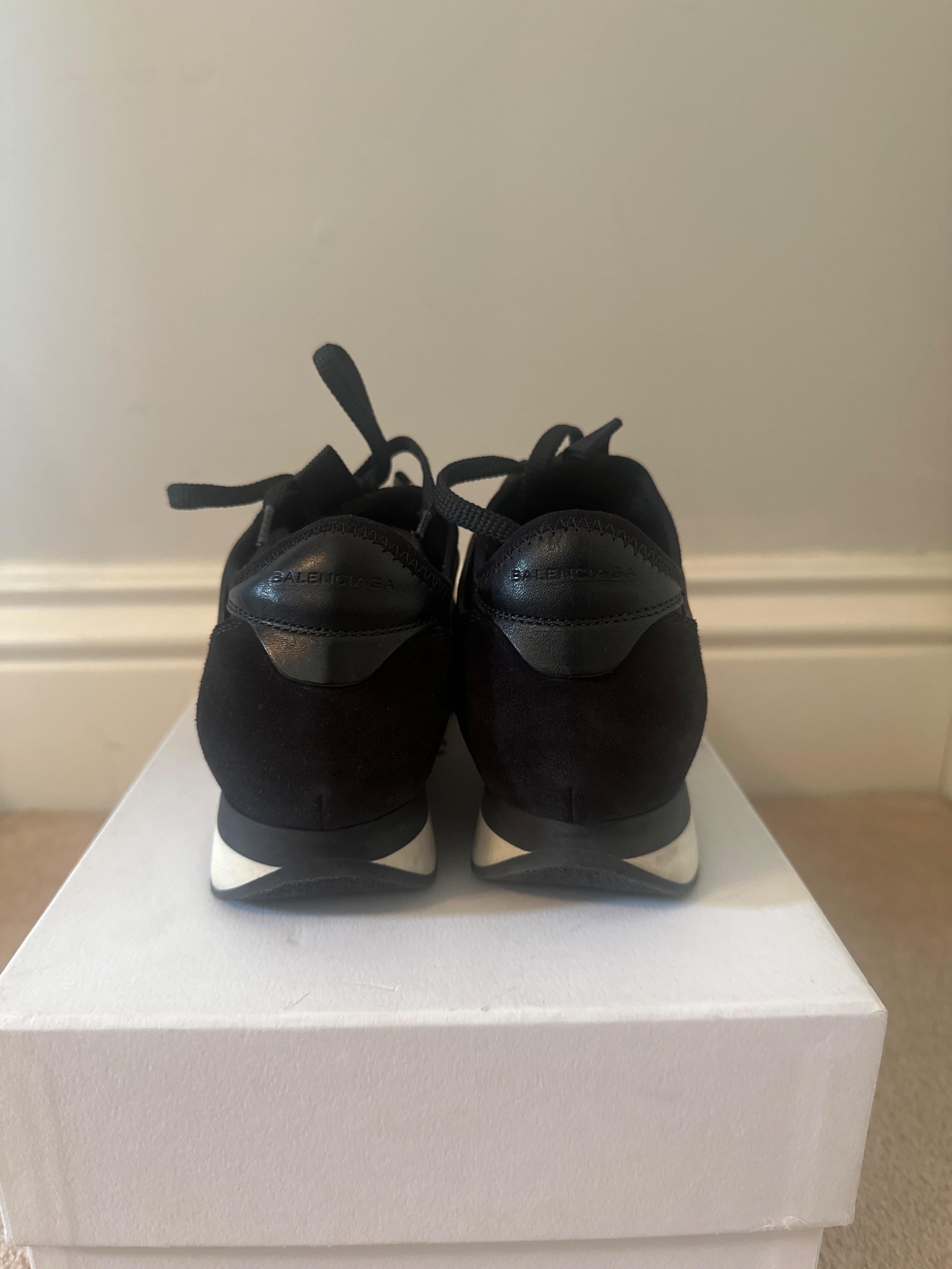 Balenciaga Black Race Runner Sneakers