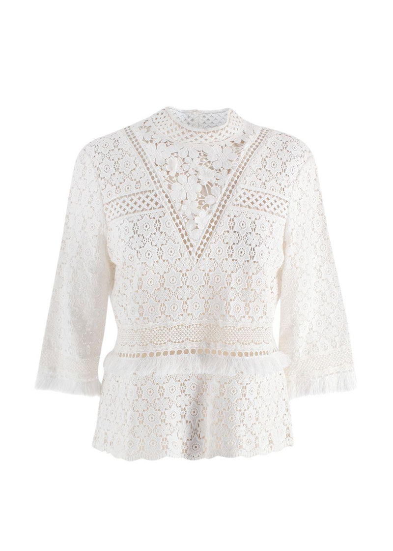 Sea New York Crochet Tassel Top