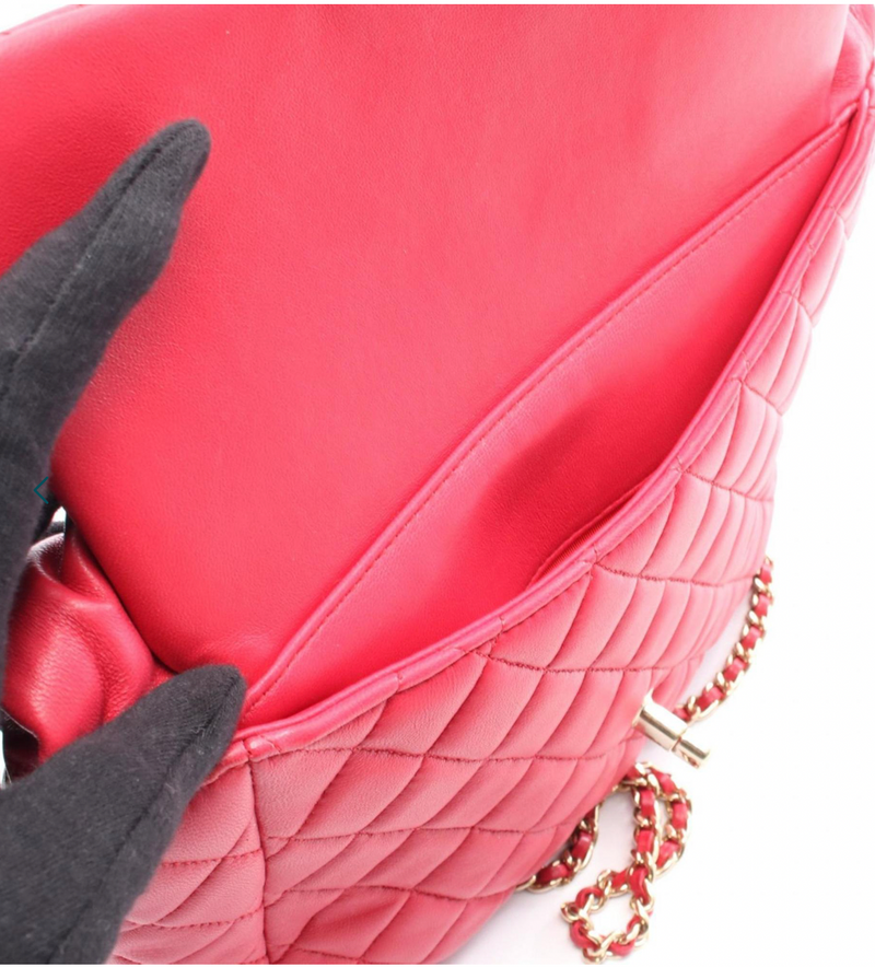 Chanel Matelassé Pink Lambskin Quilted Seoul Backpack in Pink